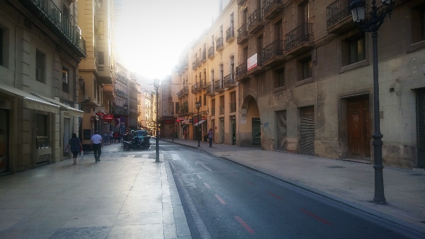 Alicante city street view