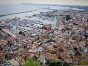 Alicante view from Santa Barbara
