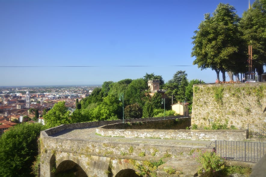 Bergamo ancient city wall