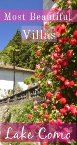 Villas to visit in Lake Como