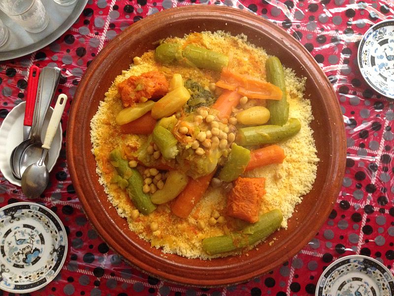 Moroccan couscous. Source: Wikimedia